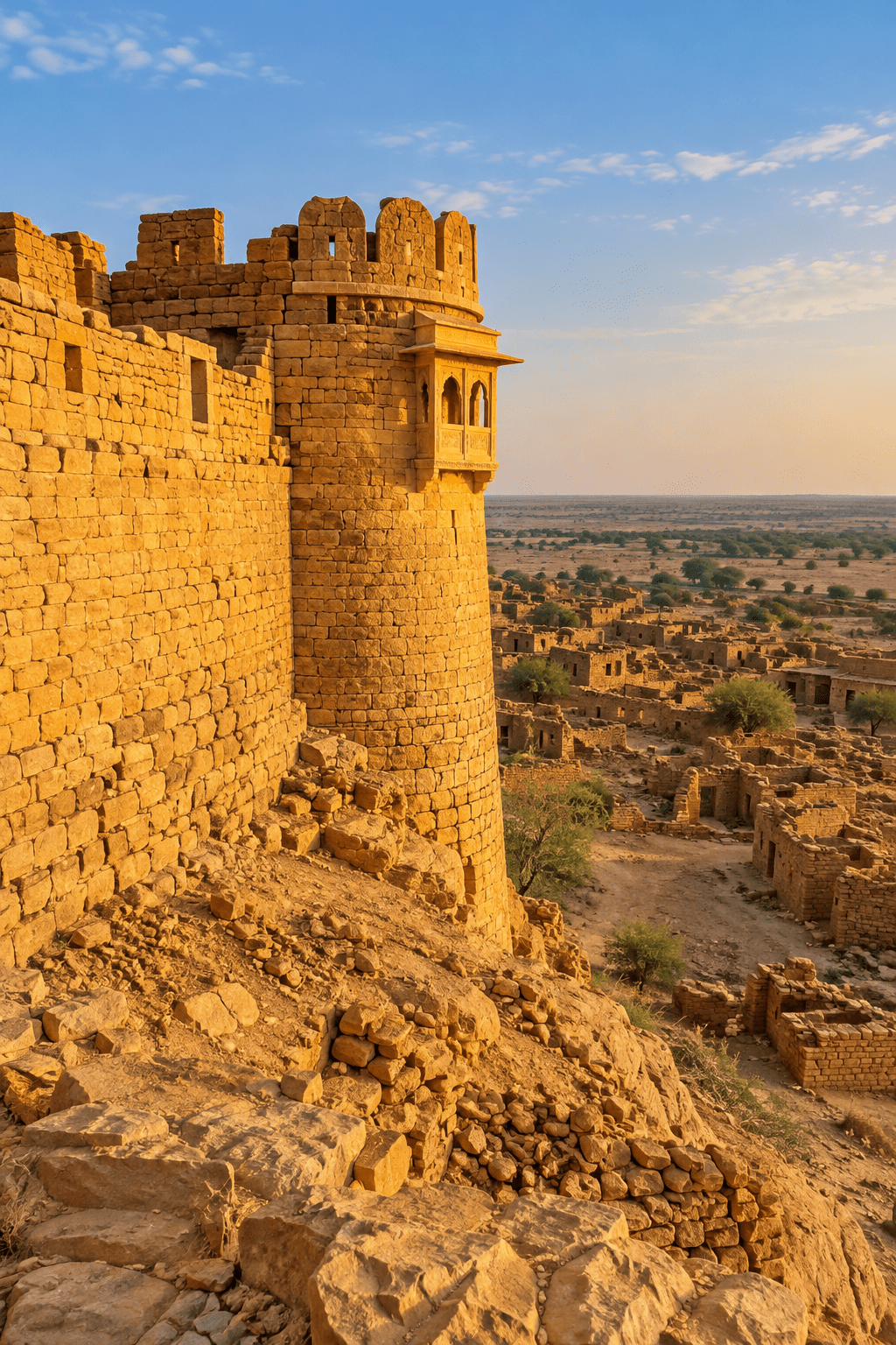 Royal cenotaphs at Bada Bagh, Jaisalmer