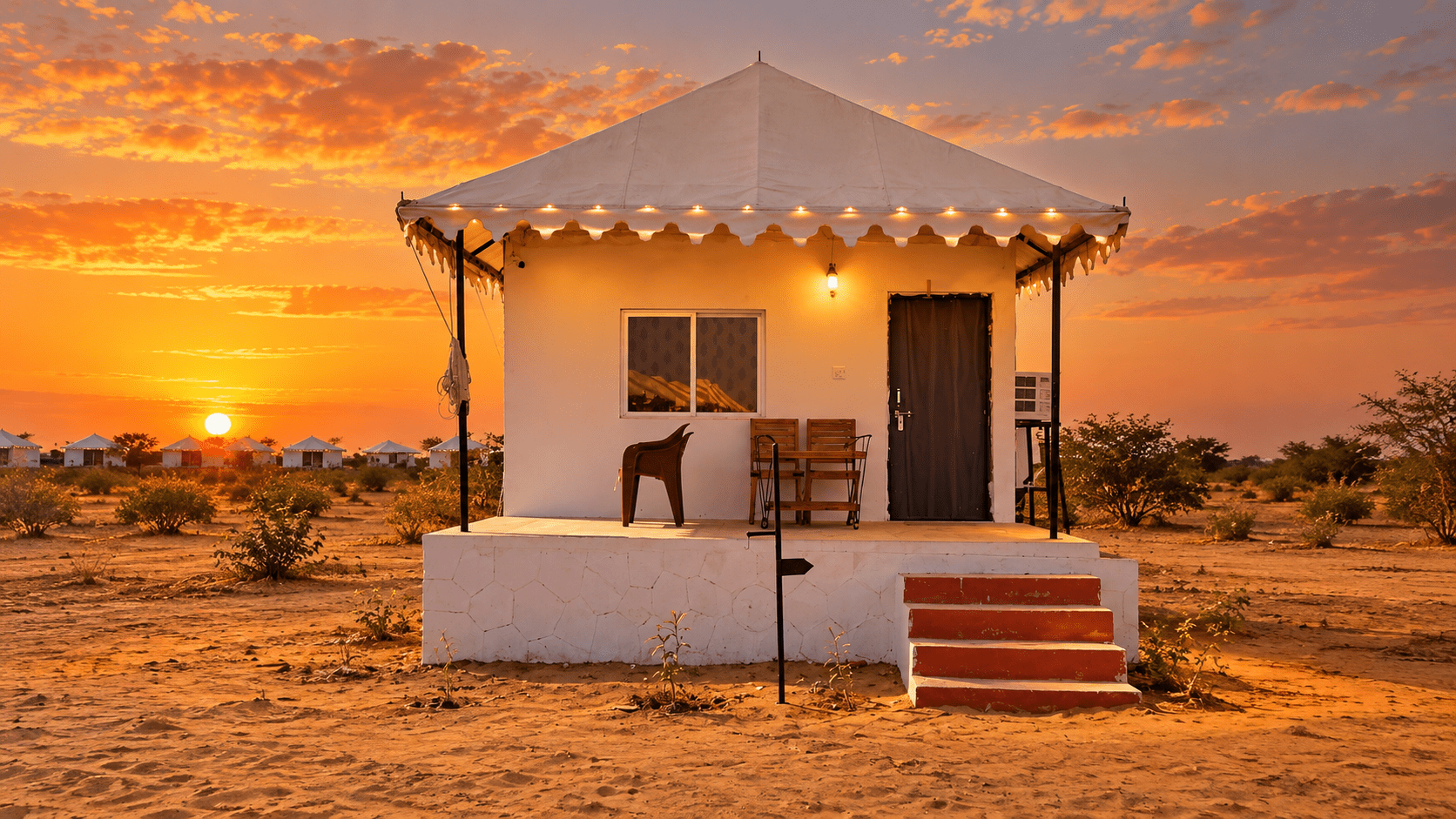 Super Deluxe Swiss Tent with AC at Sam Sand Dunes, Jaisalmer, photo 3