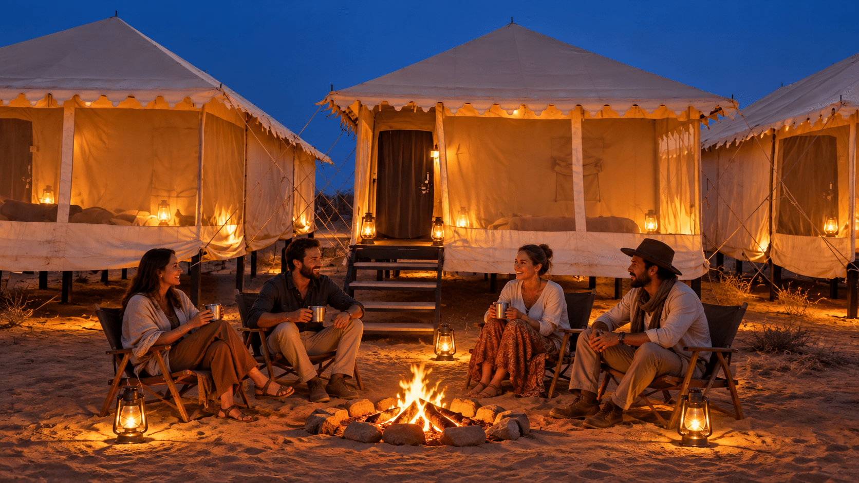 Super Deluxe Swiss Tent with AC at Sam Sand Dunes, Jaisalmer, photo 4